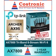 TP-Link Archer AX95 AX7800 Tri-Band 8-Stream Wi-Fi 6 Router (3 years Warranty from Ban Leong Technol