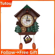 Tutoushop Cuckoo Clock Tree House Wall Art Vintage Decoration For Home RE