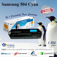 G&G compatible toner for Samsung 504S cyan color toner / intertional brand in Malaysia with 2 Years 