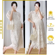 High-class Lace Dress With Round Neck M732, Youthful BASIC Style Easy To Coordinate - BABBYDOLL Dress Designer Goods