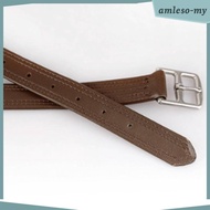 [AmlesoMY] Stirrup Hobble Straps with Buckle Closure Stitched Stirrup Hobble Straps Leather Strap wi