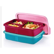 ready stock - Tupperware Jolly Tup - divided lunch box - 1pcs only blue