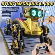 Robot Dog RC Stunt Car Toys, Remote Control Car with Mecanum Wheels for Kids 8 9 10 11 12 Year Old B
