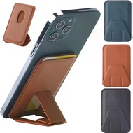 1 Pcs Magnetic Leather Wallet With Hide Stand Case Magsafe For Phone 15 14 13 Pro Max Mag Safe Pouch