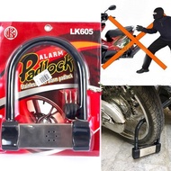 Motorcycle alarm U-lock