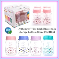 Autumnz 7oz WIDE neck Breast milk breastmilk storage Bottles - BPA free 100% food grade PP material *Spectra Avent pump