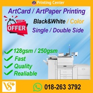A4/A3 Art Card / Art Paper color or B&W printing / Page