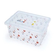 (免運費)Hello Kitty 日版 特大 透明 塑膠 收納盒 儲物盒 衣物 雜物盒 儲物箱 收納箱 雜物箱 有蓋 有卡扣 絕版 凱蒂貓