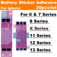20Pcs Battery Adhesive Sticker for  11 12 XS 13 Pro Max X XR 6 6S 7 8 Plus Battery 3M Double Tape St