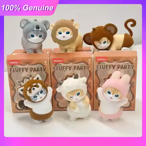 100%Genuine In Stock Mofusand Fluffy Party Series Blind Box Figures Trendy Cartoon Cute Ornaments Co