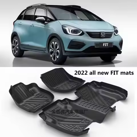 Use for 2022 new Honda JAZZ FIT car carpet JAZZ FIT floor mat FIT trunk mat Trim to Fit For Honda GR
