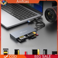 6 in 1 CFexpress Type B/CF/XD/MS/SD/TF Card Reader Adapter with Cable Convenient