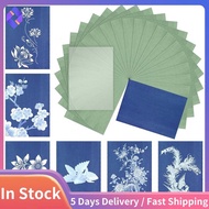 Cyanotype Paper Kit, 24 Pcs Sun Print Paper Kit A5 Solar Drawing Paper Sensitivity Nature Printing P
