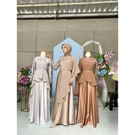 [READY JUMBO] TERMURAH Bayar COD RIZKIYA dress / brukat kondangan broklat pesta Gamis brokat / Baju Muslim Wanita Terbaru 2022 / model Terbaru/ Gamis Seragaman / Gamis brukat terbaru 2022 RIZKIYA DRES Wanita Murah / Gamis brukat / Gamis Kondangan MSS