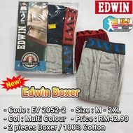 EDWIN Original 2 Pieces Boxer Men's Comfort Wear EV 2052-2