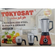 TOKYOSAT 3 IN 1 STAINIESS STEEL BLENDER & GRINDER