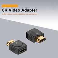 Hdmi-compatible Converter Tv Hdmi-compatible Adapter 8k60hz Mini Hdmi to Hdmi Adapter for Tv Laptop Portable Plug and Play Converter with Hd Output and Indicator Light