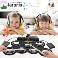 TARANIS 1 Box Portable Electronic Drum, 7-Pads USB Electronic Drum Set, Silicone HIFI Digital Pop Ro