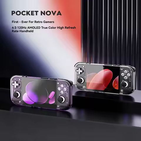 Retroid Pocket Nova Retro Game Console 4.5 Inch 120Hz Amoled Snapdragon 8 Gen2 Ps2 Emulator Android 