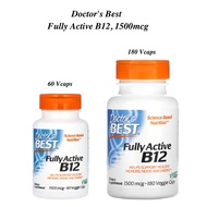 Doctor's Best, Vitamin B-12, B12, 1500mcg, 100% Vegetarian, 60 Veggie Caps | 180 Veggie Caps