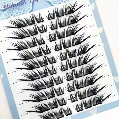 Random Package Cluster False Eyelashes Natural Volume C Curl Eye Lashes For Beginners Daily Makeup M