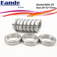 6804 ZZ  20x32x7mm ABEC-1 6804ZZ Thin Section Deep Groove 6804 Ball Bearing  Textile machine bearing