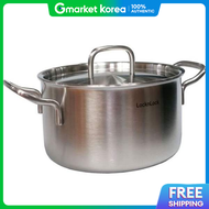 Locknlock Induction Stainless Steel Double-Handled 3-Ply Ramen Pot 20cm