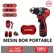 Mesin Bor Cordless Drill Brushless Charge 2Baterai Mesin Bor Cas 16volt Multifungsi - KY-1601