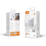 Ldnio 65W PD fast charger Super fast charging USB & USB-C type C QC3.0 3 Pin UK Plug Free Type-C to 