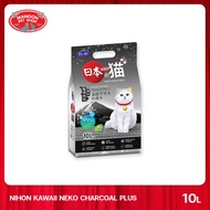 MANOON DR.KJ Nihon Kawaii neko Charcoal Plus 10L ด็อกเตอร์เคเจ ทรายแมวภูเขาไฟ กลิ่นชาโคล 10 ลิตร