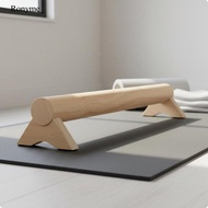 Ronyme Stable Support Wooden Balance Beam Anti-Slip Feet Gymnastics Training Beam