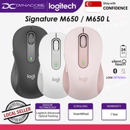Logitech Signature M650 M / M650 L Graphite / Off White SilentTouch Wireless Mouse