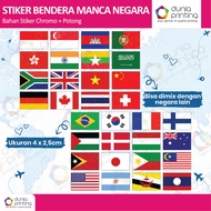 CONTENTS 55 PCS | STATE MANCA FLAG STICKERS | INTERNATIONAL FLAG STICKERS
