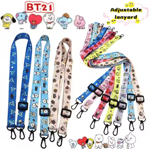 BT21 koya Shooky Chimmy personality creative phone lanyard, adjustable crossbody strap for bags and 