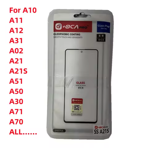 10PCS Front Glass Lens Screen Touch panel with OCA Glue For Samsung A80 A82 A90 F02S F22 F41 F52 F62