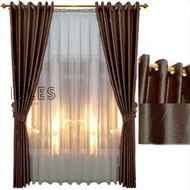 THICK GLOSSY GLOSSY 6 WAVES WIDE BLACKOUT CURTAINS