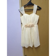 bridesmaid dress beige