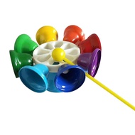 lhome Musical Bell Toy 8 Notes Metal Bells Colorful for Kids Teaching Kindergarten