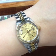 TUDOR 92413 pricess 25mm 女裝自動淨錶一隻，14K金圈膠鏡，操作正常，新淨程度一般 💰現金價HKD $3,000 📍購此平台只限荃灣舖交收 This platform only