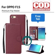 Case Hp Flip Wallet For Oppo F1S Premium Flip Case Casing Hp Kulit