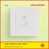 [SG LOCAL SELLER] HAGER MUSE WGMT1RJ6 1G RJ45 CAT6 Data + 2G 1-Way Switch