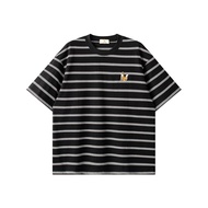 WILLIAM FOX&SONS | เสื้อยืดแขนสั้นผู้ชายแบบทันสมัย ลายลูกไม้ 3D ระบายอากาศได้ดี