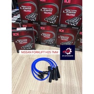 HOS - CAR PLUG WIRE SET / PLUG CABLE SILICONE - NISSAN FORKLIFT H25 7MM