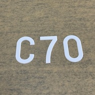 C70 Car Number Plate Wordings - JPJ Approved / Perkataan Nombor Plat Kereta - JPJ  Diluluskan