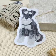 雪納瑞-防水貼紙(1入)-雨晴