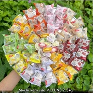 Sỉ thùng 25kg bánh mochi kem lạnh phủ dừa đủ màu đủ vị