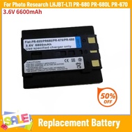 3.6V 6600mAh Battery for Photo Research LHJBT-L11 PR-680 PR-680L PR-670 High Quality Replacement Bat