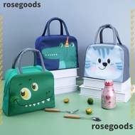 ROSEGOODS1 Insulated Lunch Box Bags, Thermal Bag Portable Cartoon Lunch Bag, Convenience Lunch Box Accessories Non-woven Fabric Tote Food Small Cooler Bag