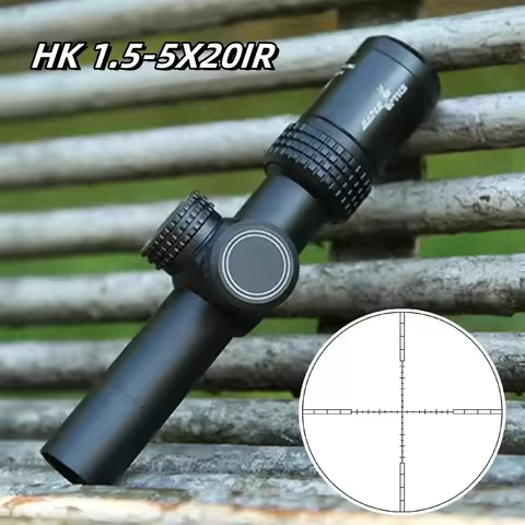 March HK 1.5-5.5x20IR Scope Airsoft Air Rifle Optical Sight Tactical PCP Airgun Collimator for Hunti