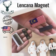 Lencana Jalur Gemilang Flag Pin - Stylish Magnet Pin for Celebrating Malaysian Pride and Heritage
